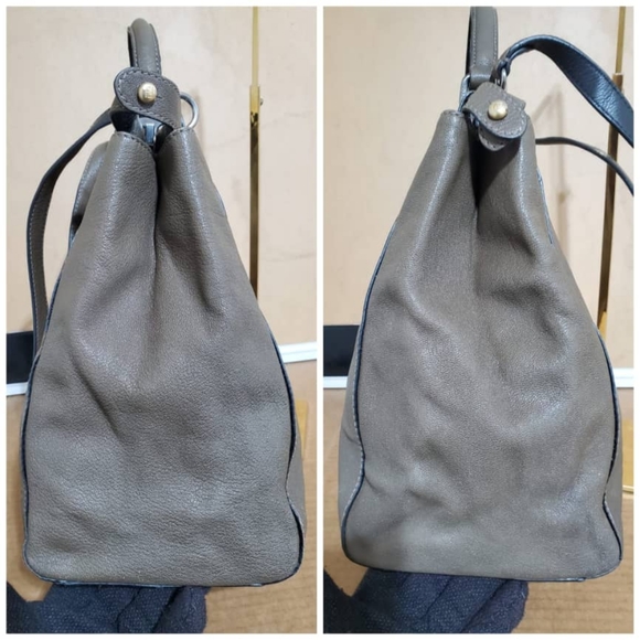 Authentic FENDI Goatskin Zucca Large Peekaboo Iconic Satchel Bag - Picture 6 of 12